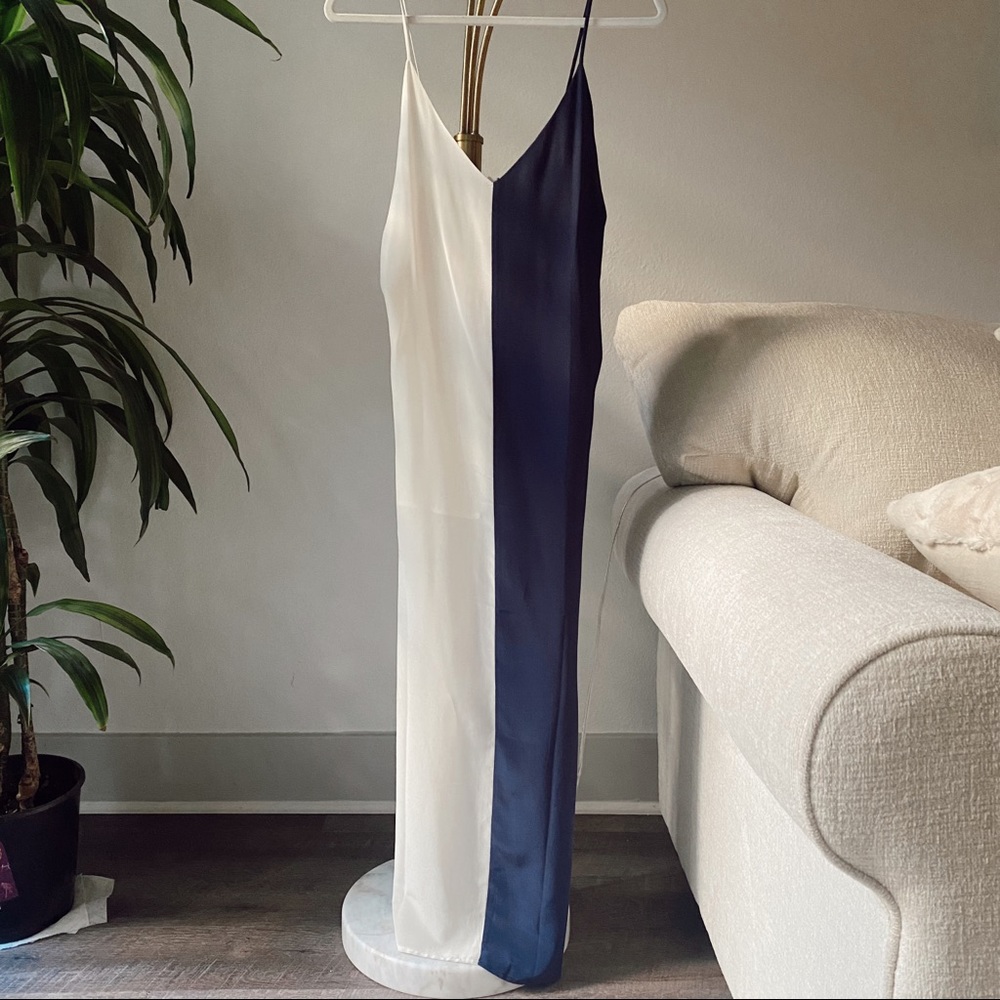 Catherine Gee silk maxi dress with slits
